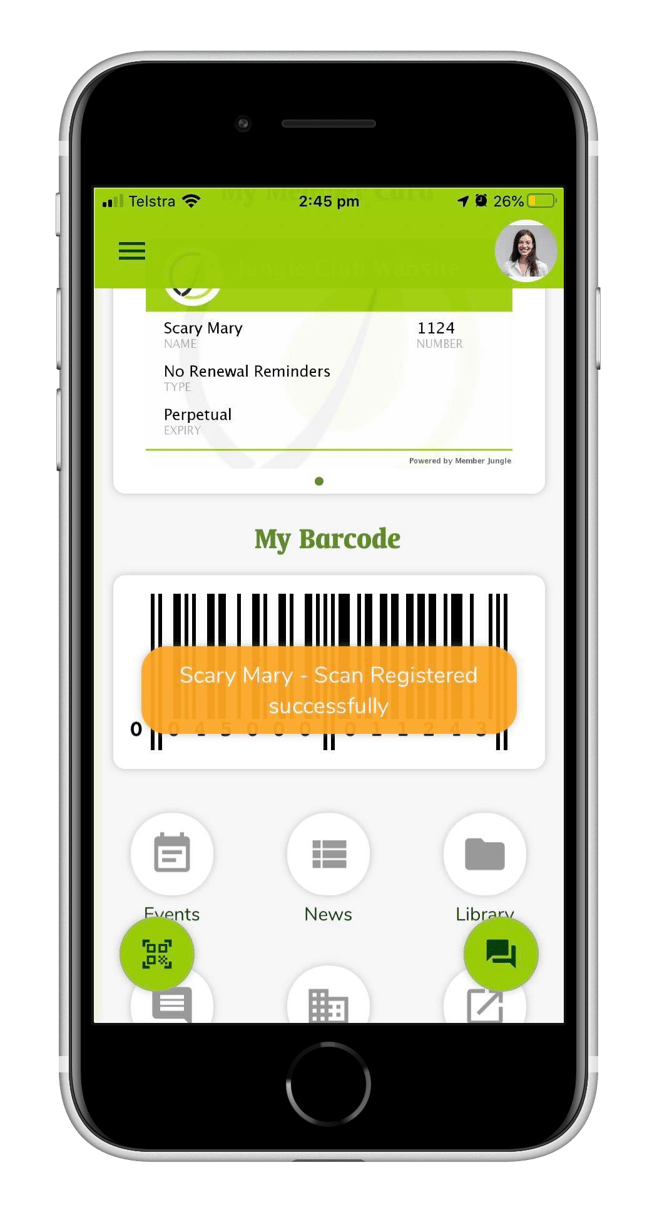 Scanning Members Barcode On The Mobile App